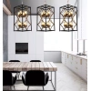 Подвесная люстра Lumina Deco Quadrato LDP 1223-8 BK+MD - фото маленькое 2