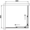 Душевой уголок Black&White Stellar Wind S102 800х800 (1028080) - фото маленькое 8