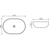 Накладная раковина Ceramicanova Element CN6064 белая глянцевая - фото маленькое 8