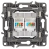 Розетка информационная двойная 2XRJ45 Эра 12-3108-15 Б0019357 - фото маленькое 2