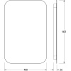 Зеркало Defesto Opti DF 2812S 40х60 с LED-подсветкой, 3000К, сенсорный выключатель - фото маленькое 4