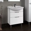 Тумба с раковиной Dreja.Eco Laguna Plus 75 белая - фото маленькое 1