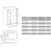 Душевая дверь в нишу Good Door Saturn WTW-130-C-CH-R (СА00009) - фото маленькое 4