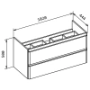 Тумба под раковину BelBagno 105 светлое дерево (ALBANO-CER-1050-2C-SO-RR) - фото маленькое 9