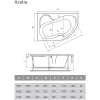 Ванна акриловая Vayer Azalia 170x105 L белый (Azalia L 170x105) - фото маленькое 7