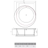 Ванна акриловая Vayer Boomerang 160x160 белый (160.160.058.4-5.0.3.0) - фото маленькое 7