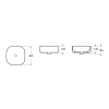 Накладная раковина Lavinia Boho Bathroom Sink Slim 40 белая (33311006) - фото маленькое 3