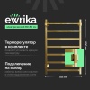 Полотенцесушитель электрический EWRIKA Пенелопа КВ7 80х50, золото (ПенелопаКВ780х50золЕ) - фото маленькое 1