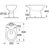 Чаша для унитаза-компакта Grohe Bau Ceramic 39428000 - фото маленькое 2