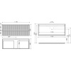 Мебель для ванной комнаты Sancos Snob T 120 см, bianco, раковина CN7017 - фото маленькое 15