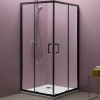 Душевой уголок Kolpa San Eco Quat 90х90 черный стекло прозрачное (515280) - фото маленькое 1