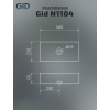 Накладная раковина Gid 46 N1104 белая (51224) - фото маленькое 6