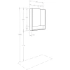 Зеркало-шкаф AQUATON Сканди 70 дуб верона (1A252202SDB20) - фото маленькое 5