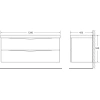 Тумба с раковиной BelBagno Marino 120 rovere moro - фото маленькое 5