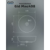 Накладная раковина Gid 41.5 Mnc498 под камень (54438) - фото маленькое 7