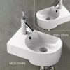 Подвесная раковина Melana 42х27 белая (7954R-805) - фото маленькое 2