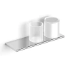 Полка Black&White Accessories со стаканчиком и дозатором хром (8019SN0) - фото маленькое 1