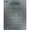 Накладная раковина Gid 45 N1204 белая (51225) - фото маленькое 10