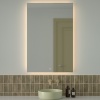 Зеркало Defesto Glow DF 2520S 80х120 с LED-подсветкой, 3000 K, сенсорный выключатель - фото маленькое 2