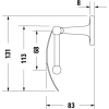 Держатель туалетной бумаги Duravit Starck T 0099401000 хром, с крышкой - фото маленькое 6