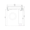 Раковина мебельная Aquaton Рейн 80 серый матовый (1A72113KRW210) - фото маленькое 8