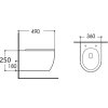 Унитаз подвесной Aquanet Smart безободковый, с микролифтом 276395 (SMART W) - фото маленькое 7