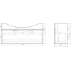 Тумба с раковиной Dreja.Eco Laguna 105 белая - фото маленькое 6