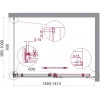 Душевой уголок BelBagno Acqua 140х100 хром (ACQUA-AH-1-140/100-C-Cr) - фото маленькое 2