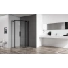 Душевой уголок BelBagno Acqua R-2-90-C-NERO профиль черный матовый (ACQUA-R-2-90-C-NERO) - фото маленькое 2