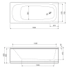 Акриловая ванна Cezares Eco 160x70 (ECO-160-70-41-W37) - фото маленькое 2