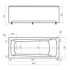 Акриловая ванна Azario Enrica 160х70 белый (AV.0030160) - фото маленькое 4