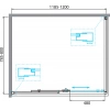 Душевой уголок BelBagno Due AH-1-120/80-C-CR (DUE-AH-1-120/80-C-CR) - фото маленькое 4