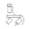 Спот Kanlux EVALO EL-2I B-SR 35693 - фото маленькое 3
