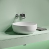 Накладная раковина Ceramicanova Taycan CN12003 37х37 глянцевая белая - фото маленькое 6