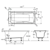 Акриловая ванна Jacob Delafon Odeon Up 150x70 см (E6060RU-00) - фото маленькое 2