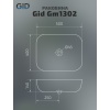 Накладная раковина Gid 50 Gm1302 серая матовая (53336) - фото маленькое 7