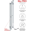 Полотенцесушитель электрический Indigo Sky PRO LSKPRE150-17Rt серебристый - фото маленькое 6