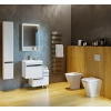 Зеркало-шкаф Aquaton Капри 60 с подсветкой белый глянцевый (1A230302KP010) - фото маленькое 4