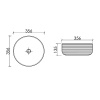 Накладная раковина Ceramicanova Element CN6073MB черная матовая - фото маленькое 7