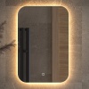 Зеркало Defesto Opti DF 2812S 40х60 с LED-подсветкой, 3000К, сенсорный выключатель - фото маленькое 1