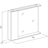 Зеркало-шкаф BelBagno Marino 90 L (MARINO-SPC-900/750-1A-BL-P-L) - фото маленькое 8