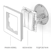Выключатель трехклавишный Werkel черный матовый W1130008 4690389156755 - фото маленькое 2