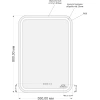 Зеркало Cersanit LED 050 pro 55, с подсветкой (KN-LU-LED050*55-p-Os) - фото маленькое 4