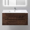 Тумба с раковиной BelBagno Etna 100 rovere moro - фото маленькое 1