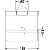 Держатель туалетной бумаги Duravit Starck T 0099401000 хром, с крышкой - фото маленькое 5