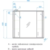 Зеркало Style Line Эко Стандарт Панда С 90 белое (ЛС-00000133) - фото маленькое 10