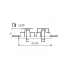 Встраиваемый светильник Kanlux Reul 2xDTL W/B 33663 - фото маленькое 2