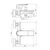Смеситель для ванны с душем BelBagno Marino хром (MARINO-VASM-CRM) - фото маленькое 2
