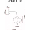 Бра MyFar Katrin MR1810-1W - фото маленькое 3