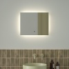 Зеркало Defesto Glow DF 2501RH 50х40 с LED-подсветкой, 4 500 K, инфракрасный выключатель - фото маленькое 2